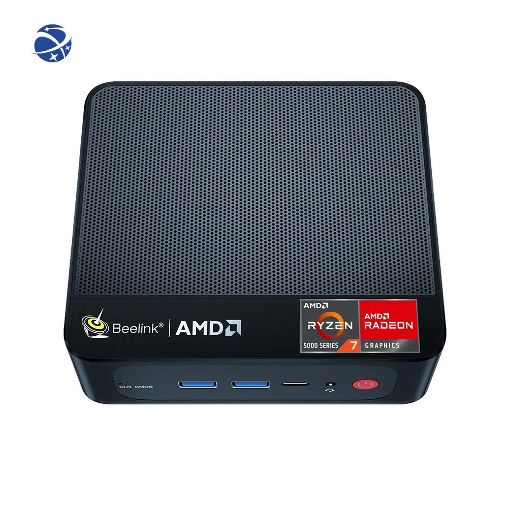 Yyhc Beelink SER5 Pro 5700U ̴ PC, ̴ ǻ, AMD Ryzen 7, 8C, 16T, 16G, 32G, DDR4 RAM, 500G, 1TB, M.2 NVME SSD, 4K HDM